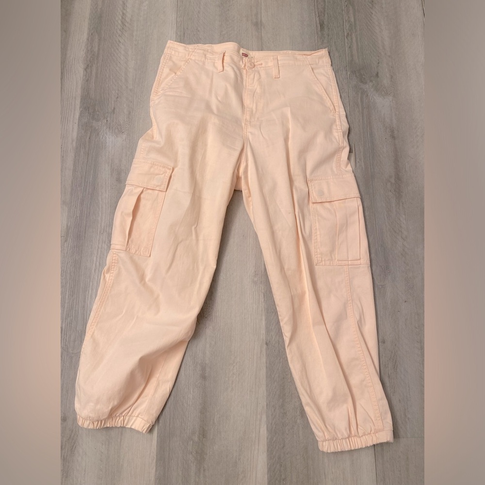 Levi’s Cargo Pants; Blush Pink